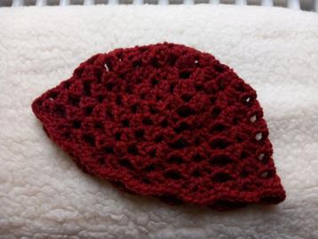 leuk wollen boho hippie mutsje, beanie, handgemaakt nieuw beschikbaar voor biedingen