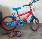 spiderman kinderfiets (16inch)en step, Fietsen en Brommers, Fietsen | Kinderfietsjes, Ophalen, Gebruikt, 16 tot 20 inch