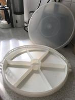 Vintage Tupperware snack-/serveerschaal met deksel, Huis en Inrichting, Keuken | Tupperware, Ophalen of Verzenden, Gebruikt, Wit