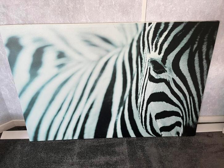 Canvas zebra Ikea Pjatteryd 78x118cm, Antiek en Kunst, Kunst | Schilderijen | Abstract, Ophalen