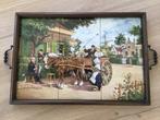 Tegelplateau dienblad, Antiek en Kunst, Antiek | Wandborden en Tegels, Ophalen of Verzenden