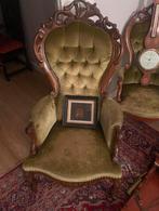 Biedermeier Heren en dames fauteuils antiek biedemeier stoel, Antiek en Kunst, Antiek | Meubels | Stoelen en Banken, Ophalen