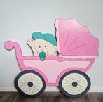 Geboortebord kinderwagen + 3 gratis letters, Ophalen, Nieuw, Geboortebord