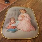 Bol Glas Afbeelding Vintage made in Italy 23x18 cm groot, Antiek en Kunst, Ophalen of Verzenden