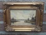 polderlandschap met visser, Ophalen of Verzenden