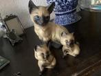 Siamese Poes met kittens // hoog 13 cm jaren 60, Ophalen of Verzenden, Zo goed als nieuw, Dier