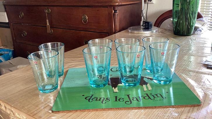 IITTALA Kartio glazen 8x in 1 koop. E14,50 per stuk., Antiek en Kunst, Antiek | Glas en Kristal, Ophalen
