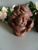 Beeldje Engelen kopje bruin kunststof, Verzamelen, Beelden en Beeldjes, Ophalen of Verzenden, Nieuw, Religie