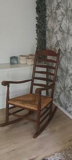 Schommelstoel rotan, Huis en Inrichting, Stoelen, Ophalen, Gebruikt, Bruin, Riet of Rotan