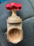 3 Schuifafsluiter 2 1/2 messing nieuw, Doe-het-zelf en Verbouw, Buizen en Afvoer, Ophalen, Overige materialen, Overige typen, 60 tot 80 mm