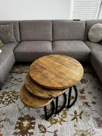 Salontafelset Knibbeler Kotas, Huis en Inrichting, Tafels | Salontafels, Ophalen, Rond, 50 tot 100 cm, Zo goed als nieuw
