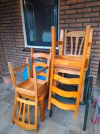 6 Teakhouten Stoelen | GRATIS, Kinderen en Baby's, Kinderstoelen, Ophalen, Gebruikt, Overige typen