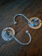 Metalen Wandhaken - Set van 2, Gebruikt, Wandhaken, Ophalen of Verzenden, Minder dan 100 cm