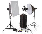 Studio Flits Kit De Luxe Jinbei Delicacy D-200, Ophalen, Zo goed als nieuw, Complete fotostudio
