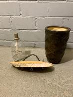 Diversen, Huis en Inrichting, Woonaccessoires | Vazen, Ophalen, Gebruikt, Overige kleuren, Glas