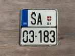 Kentekenplaat Servië motorfiets, Ophalen of Verzenden