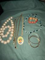 Retro Vintage Sieraden Lot, Gebruikt, Overige kleuren, Ophalen of Verzenden, Overige materialen