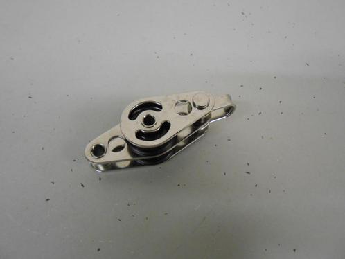Mini dubbelschijfs Blokje, Katrol, RVS, voor 6 - 8 mm lijn, Watersport en Boten, Accessoires en Onderhoud, Nieuw, Lijn of Blok