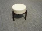 Twee Vintage Duits en Deens krukjes / taboeret jaren 60 /70, Ophalen of Verzenden, Gebruikt, Hout