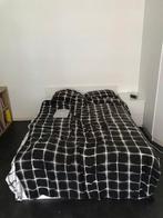 Bed 140x200, Ophalen, Gebruikt, Wit, Tweepersoons