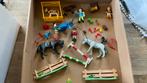 Leuke set paardjes / manege playmobil, Ophalen, Zo goed als nieuw