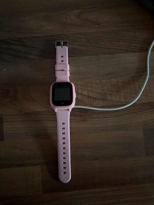 kindersmartwatchs gps watch roze, Sieraden, Tassen en Uiterlijk, Smartwatches, Zo goed als nieuw, Android, Roze, GPS, Waterdicht