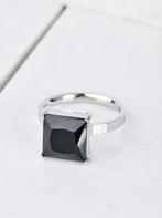 TI SENTO zilveren ring met bruine steen, Sieraden, Tassen en Uiterlijk, Ringen, 18 tot 19, Ophalen of Verzenden, Zo goed als nieuw