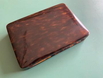 Antiek schildpad doosje ca. 1890 beschikbaar voor biedingen