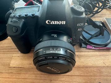 Canon EOS 5D Mark II + Canon 50mm f/1.4 lens (optioneel) beschikbaar voor biedingen