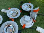 6 Inbouwspots doorsnee 17,5cm. Ophangrandje 2 cm, Huis en Inrichting, Lampen | Spots, Ophalen of Verzenden, Zo goed als nieuw