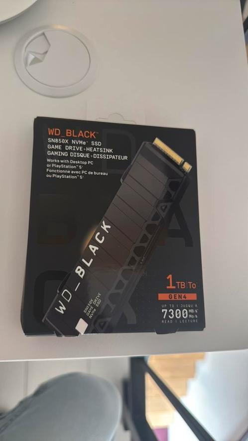 [Nieuw] Western Digital Black SN850X | 1TB NVMe SSD met heat, Computers en Software, Harde schijven, Nieuw, Desktop, Intern, SSD
