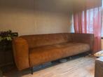 Zsm weg! Cognac Bruine Velvet Bank - 3 Zits, Huis en Inrichting, Ophalen, Driepersoons, 75 tot 100 cm, Zo goed als nieuw