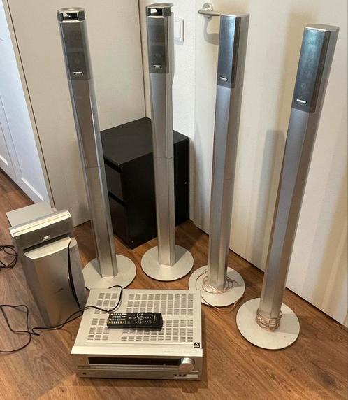 JVC surround 100w sound set met Onkyo 5.1 AV Receiver, Audio, Tv en Foto, Home Cinema-sets, Gebruikt, 5.1-systeem, 70 watt of meer
