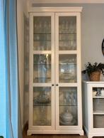 Landelijke glass-door cabinet Riviera Maison stijl, Ophalen, Zo goed als nieuw, 25 tot 50 cm, 200 cm of meer