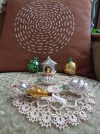 6 Oude Glazen Kerstballen / Ornamenten Vogel   ** Mimosa **, Diversen, Ophalen of Verzenden