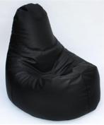 Zitzak van kunstleer (zwart), Ophalen, Zo goed als nieuw, Zwart, Zitzak