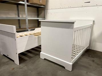 2x Kinderbed / Ledikant 150 x 70 / 120 x 60 Bopita + 2x buro beschikbaar voor biedingen