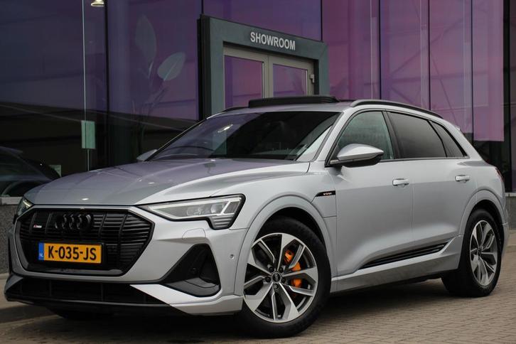 Audi e-tron 50 quattro S edition 71 kWh | S-line | Leder | P, Auto's, Audi, Bedrijf, Te koop, e-tron, 4x4, ABS, Achteruitrijcamera