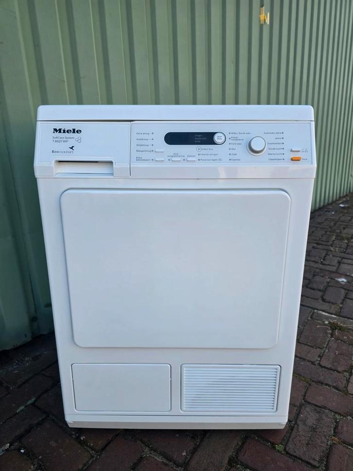 zeer mooie en goede miele warmtepompdroger 8 kilo A++, Witgoed en Apparatuur, Wasdrogers, Gebruikt, Voorlader, 4 tot 6 kg, 85 tot 90 cm