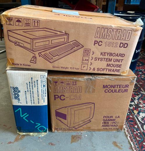 Amstrad pc met monitor en printer, Computers en Software, Vintage Computers, Ophalen