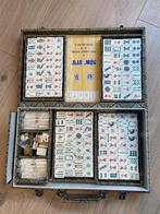 Antiek Mahjong spel – compleet in originele koffer, Ophalen of Verzenden, Zo goed als nieuw, Onbekend