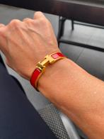 Hermes armband, Clic H rood/goud, 18.5 cm, Sieraden, Tassen en Uiterlijk, Armbanden, Ophalen of Verzenden, Rood