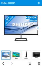 Philips 32 inch curved monitor 4 K, Computers en Software, Ophalen, Zo goed als nieuw, Curved, LED