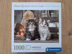 Legpuzzel High Quality Collection, poezen, Clementoni, 1000, Ophalen of Verzenden, 500 t/m 1500 stukjes, Zo goed als nieuw, Legpuzzel