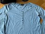 Bien Bleu Lichtblauw T-shirt Lange Mouw Maat L, Blauw, Maat 42/44 (L), Ophalen of Verzenden, Zo goed als nieuw