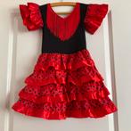 Olé Spaanse Flamenco Jurk Rood zwart stippen, Kinderen en Baby's, Ophalen of Verzenden, Zo goed als nieuw, Meisje