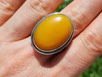 Vanoli 925 zilver ring voor heren amber barnsteen maat 20,5, Vanoli, 20 of groter, Amsterdam, Nieuw