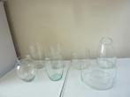 Glazen bloemvazen., Ophalen, Gebruikt, Overige kleuren, Glas