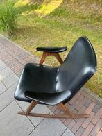Louis van Teeffelen schommelstoel, Huis en Inrichting, Stoelen, Ophalen, Sixties midcentury, Gebruikt, Bruin