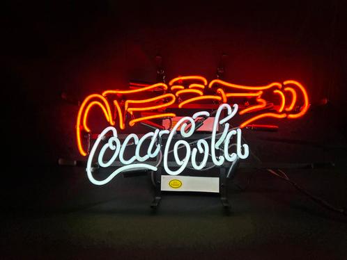 Coca Cola glas neon lamp / lichtreclame, Verzamelen, Merken en Reclamevoorwerpen, Lichtbak of (neon) lamp, Ophalen of Verzenden